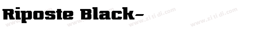 Riposte Black字体转换